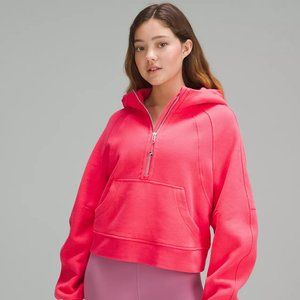 lululemon Scuba Oversized Half-Zip Hoodie Lip Gloss Color